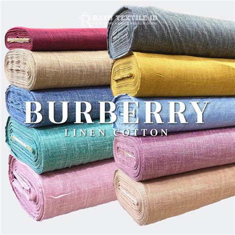 sifat kain linen burberry|kain linen yang bagus.